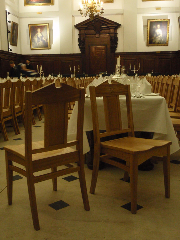 Detail of Banqueting Hall chairs