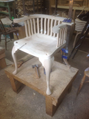 The Hendrix chair - another construction view